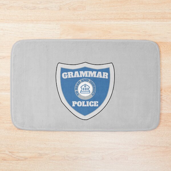 Item preview, Grammar Police Badge designed and sold by Chubuter.