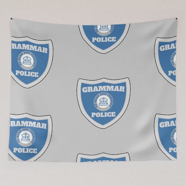 Item preview, Grammar Police Badge designed and sold by Chubuter.