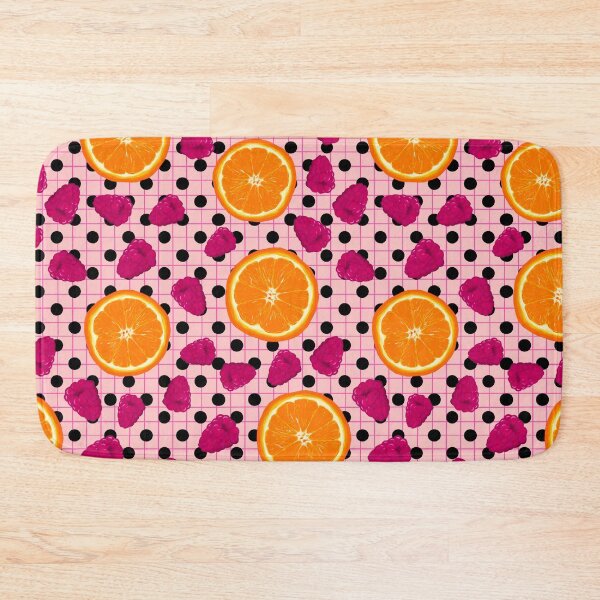 Item preview, Fierce Fruit - Kitchen Decor - Oranges and Raspberries - Citrus Lovers - Pink and orange designed and sold by davidhydefierce.