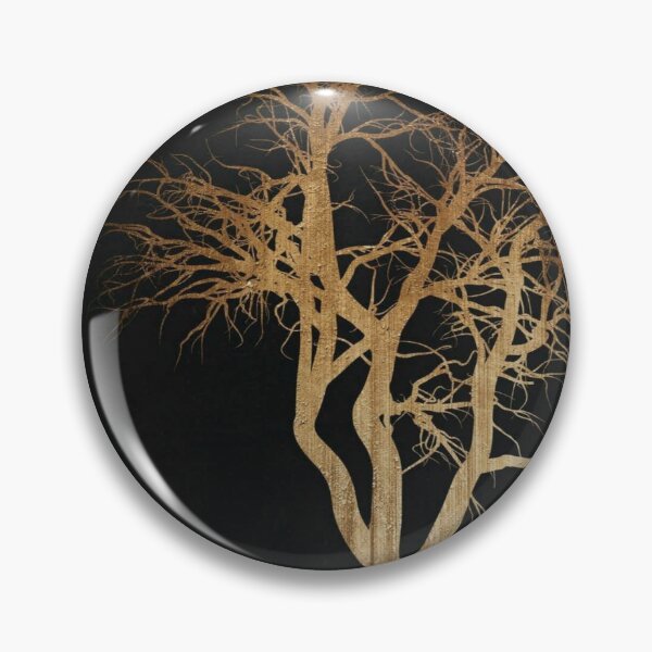 Item preview, Gold Tree on black background, very effective designed and sold by AMS-ART.