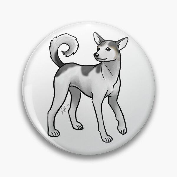 Item preview, Dog - Indian Native Dog - Black and White designed and sold by Jennifer Stolzer.