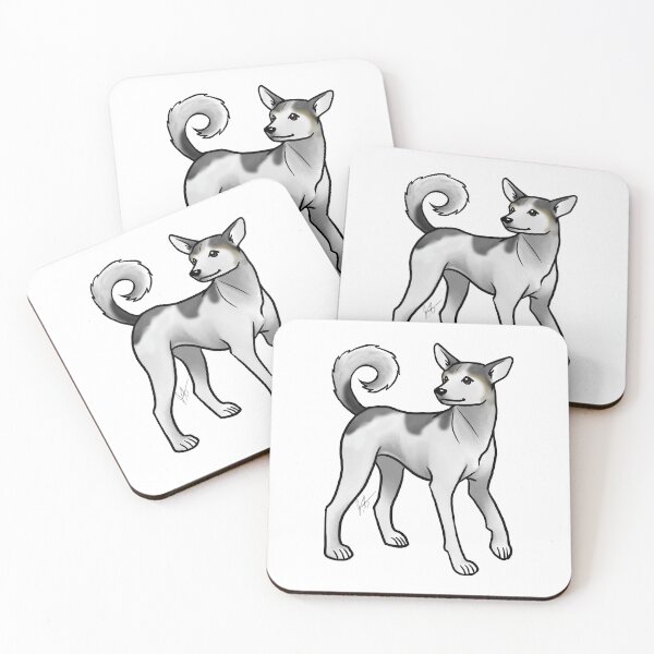 Item preview, Dog - Indian Native Dog - Black and White designed and sold by Jennifer Stolzer.