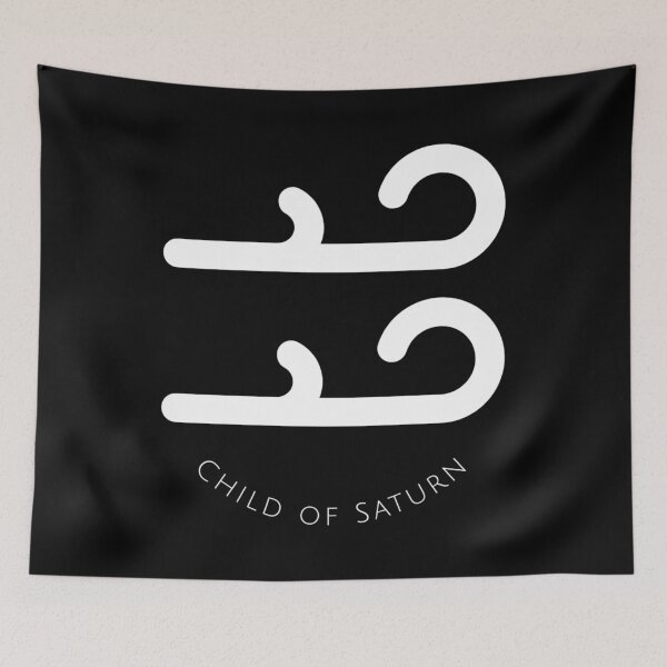 Item preview, Aquarius Zodiac Sign Child of Saturn designed and sold by LadyZodiac.