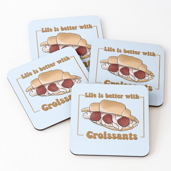 Item preview, Life is better with croissants! designed and sold by Liv Arnold.