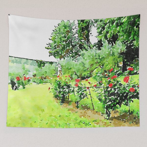 Item preview, Istituto Emiliani: red roses plants in the garden designed and sold by Giuseppe Cocco.