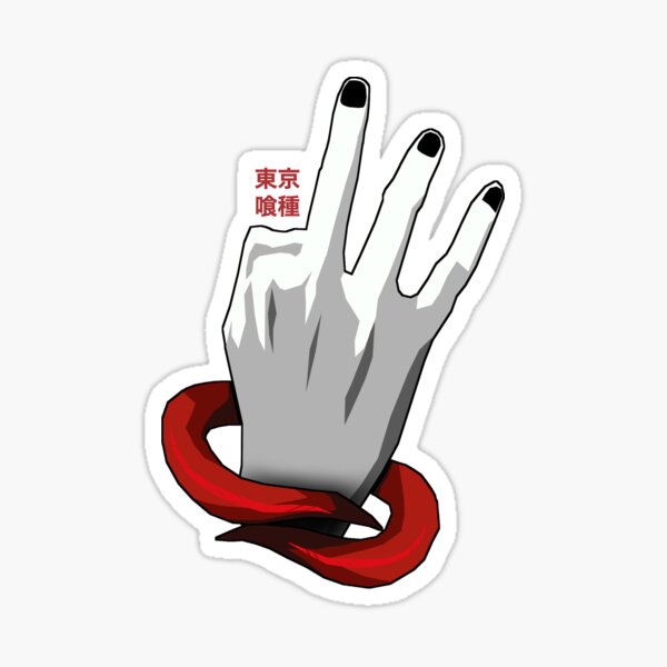 "Kaneki Finger Crack" Sticker for Sale by ashershea Redbubble