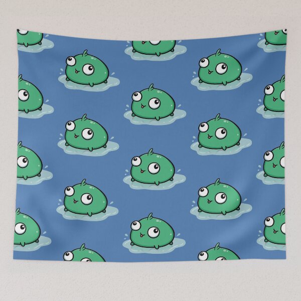 Item preview, Silly Green Frog in a Puddle designed and sold by vanillaroseart.