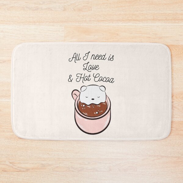 Item preview, All I need is Love and Hot Cocoa White Orange Pink designed and sold by Africanism.