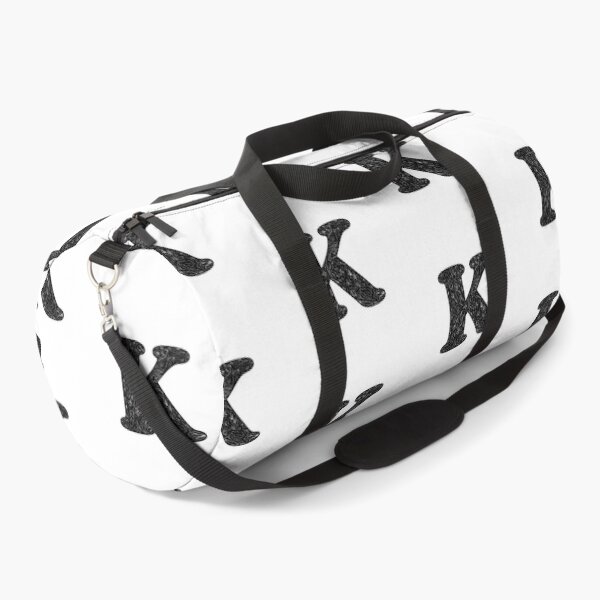 Aperçu de l'œuvre Initiale / Monogramme K floral noir créée et vendue par MessyBestie.
