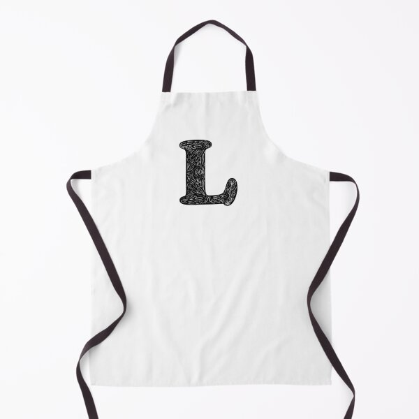 Item preview, Black Floral L Initial / Monogram designed and sold by MessyBestie.