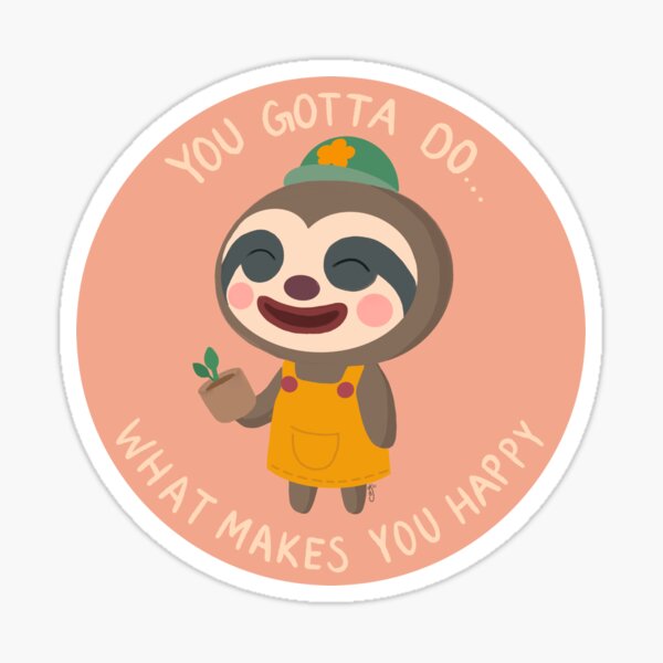 Leif ACNH tu dois faire ce qui te rend heureux Sticker