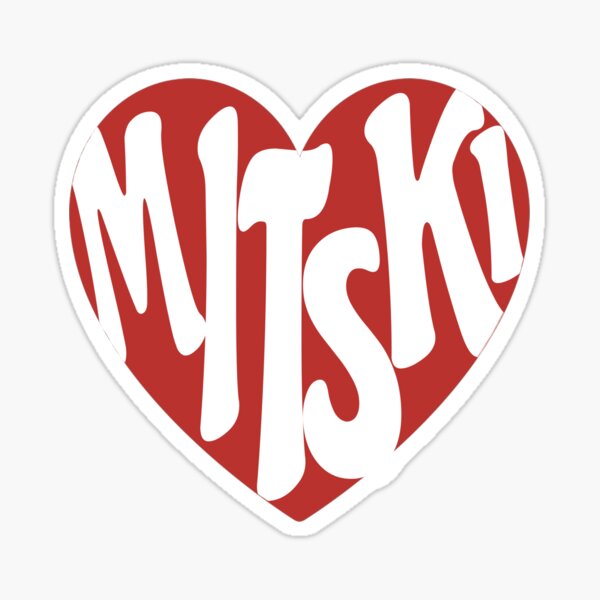 Mitski Heart Logo Sticker Sticker