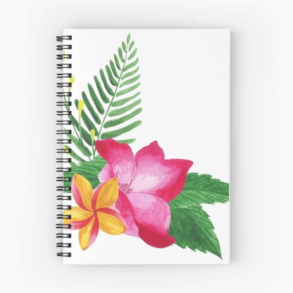Item preview, Summer watercolor beautiful tropical flower designed and sold by BarcelonaShop.