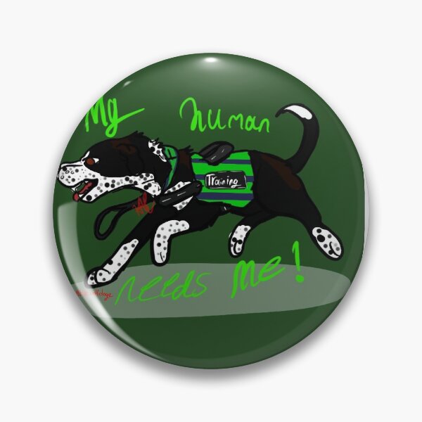 Item preview, “My Human Needs Me” service dog  designed and sold by ArtsyWolfdoge.