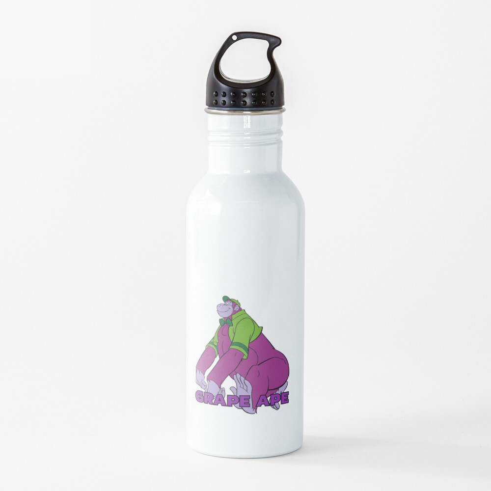 Grape Ape Cartoon Water Bottle