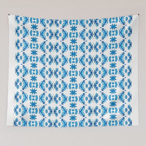 Item preview, Flowery blue & white pattern7 designed and sold by angran.
