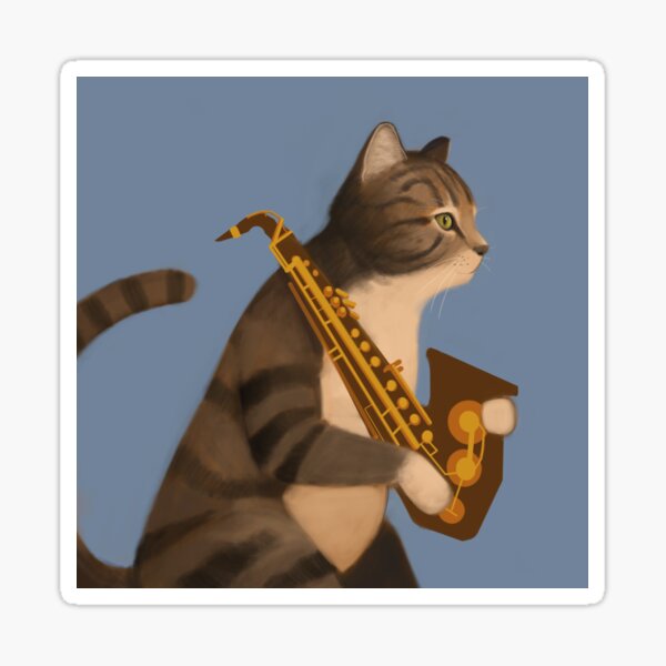 Saxophone Cat 