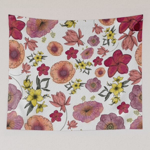 Item preview, Botanical Art | Floral Watercolor Pattern 1.0 designed and sold by Old Urban Farmhouse Design Studio.