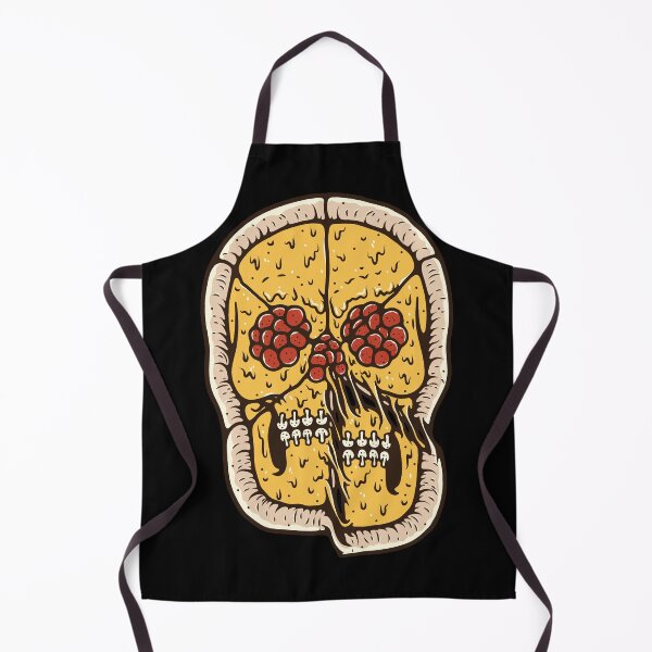 Item preview, Pepperoni Cheese Pizza Undead Skeleton Skull designed and sold by ozunu.