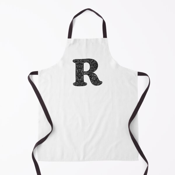 Item preview, Black Floral R Initial / Monogram designed and sold by MessyBestie.