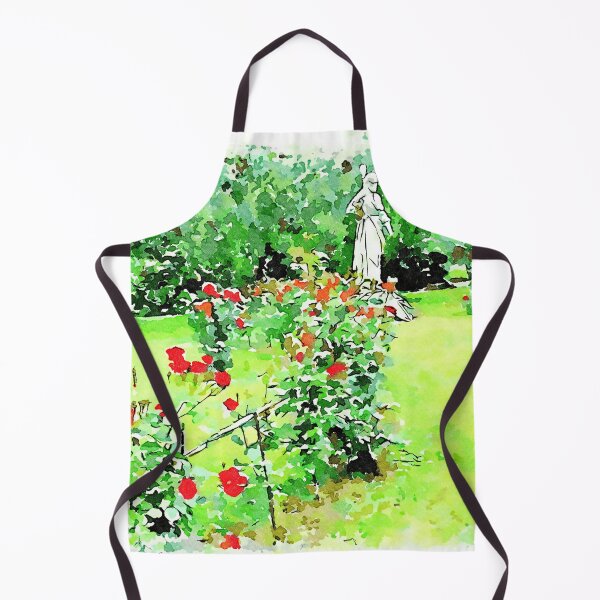 Item preview, Istituto Emiliani: red roses plants and saint monument in the garden designed and sold by Giuseppe Cocco.