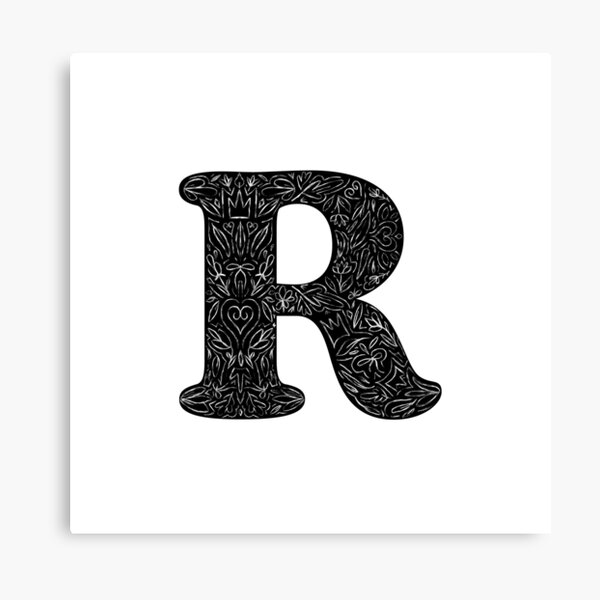 Letter R Monogram Initial Olive Green Pearl White Aesthetic Abstract  Pattern Painting On Canvas - Monogram R - Mug