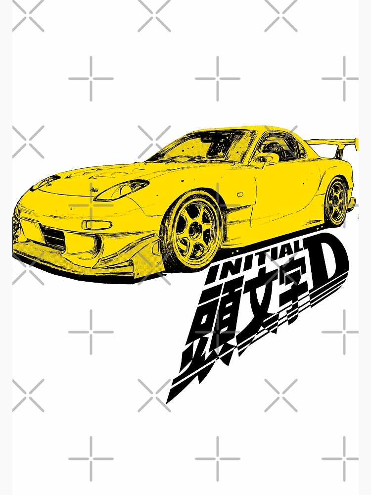 Initial D Rx7 Manga Classic Poster for Sale by GeeknGo