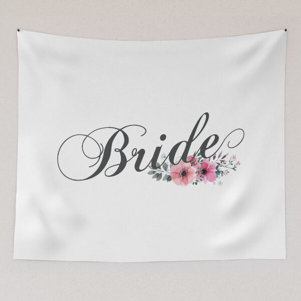 Item preview, Simple and Elegant Bride Floral Calligraphy designed and sold by Hommie9977.
