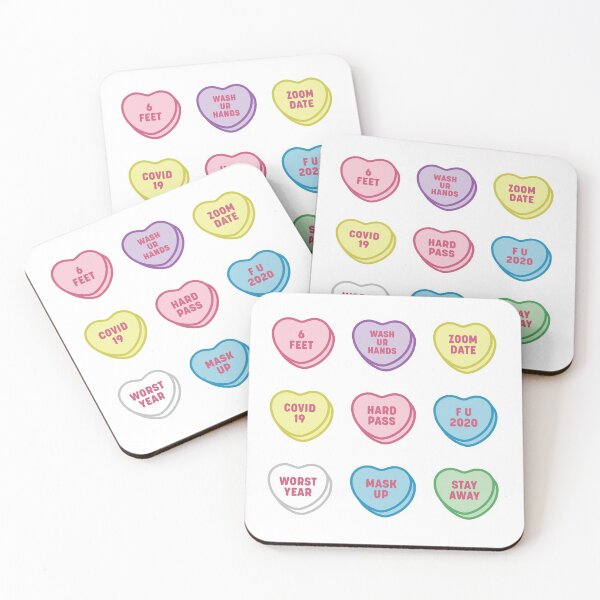 Item preview, COVID Valentines Candy Hearts designed and sold by dmuelr.