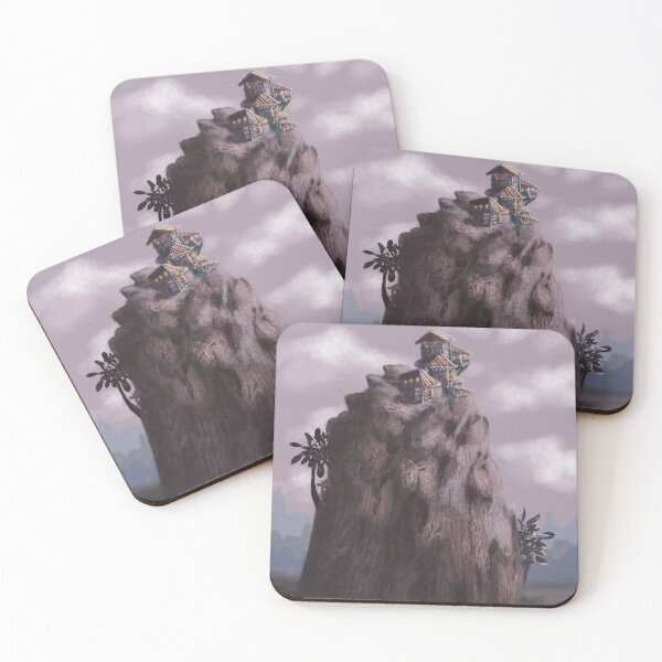 Item preview, Mystic Mountain with an old village on the top designed and sold by JakoRila.