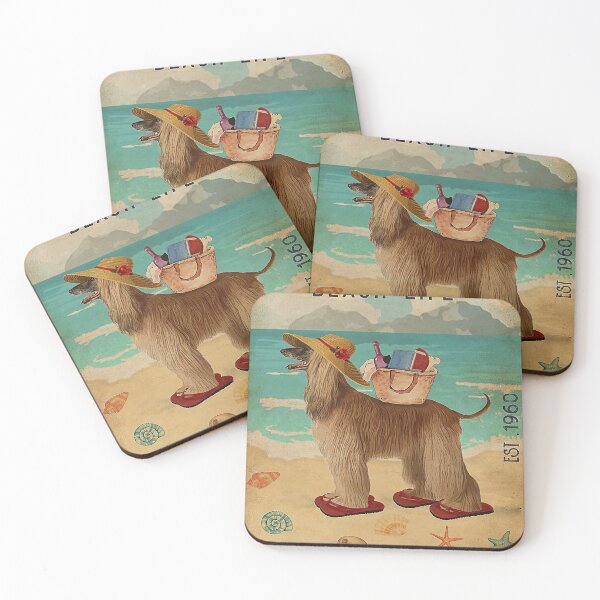 Item preview, Beach Life Sandy Toes Afghan Hound designed and sold by Douglafa.