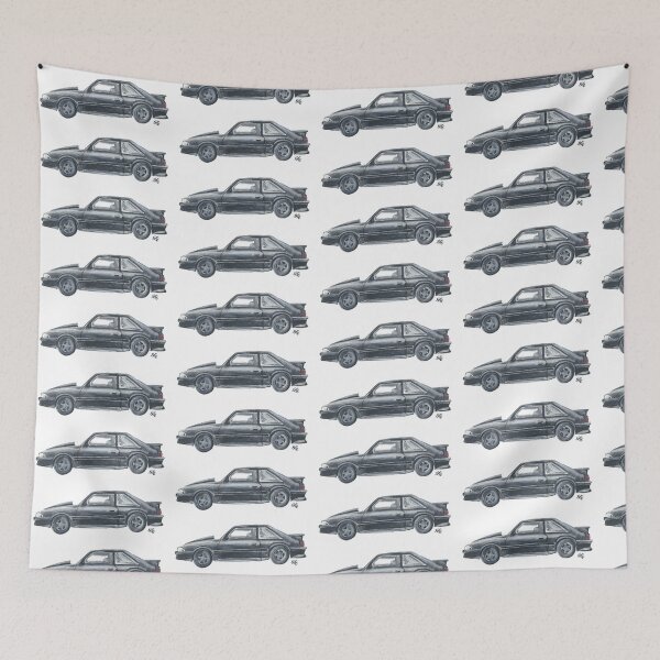Item preview, 1990 Foxbody Mustang designed and sold by sarahvogelart.