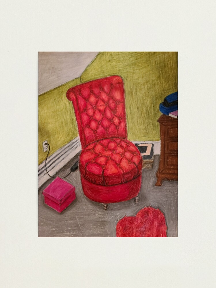 Fancy best sale red chair