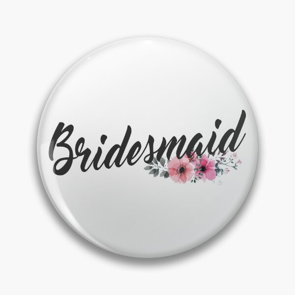 Item preview, Simple and Elegant Bridesmaid Floral Calligraphy designed and sold by Hommie9977.