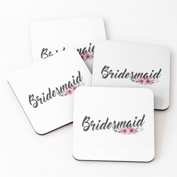 Item preview, Simple and Elegant Bridesmaid Floral Calligraphy designed and sold by Hommie9977.