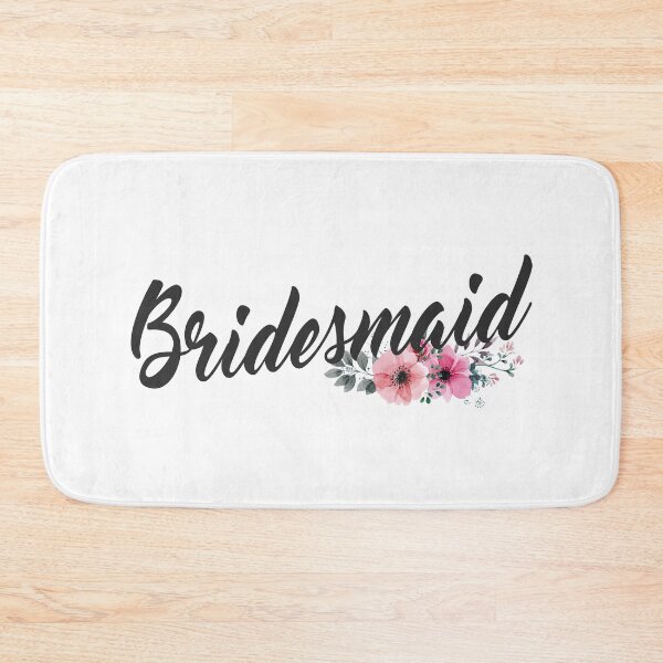 Item preview, Simple and Elegant Bridesmaid Floral Calligraphy designed and sold by Hommie9977.