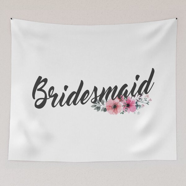Item preview, Simple and Elegant Bridesmaid Floral Calligraphy designed and sold by Hommie9977.