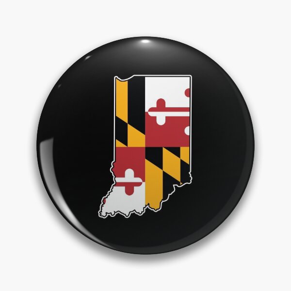 Item preview, Maryland Flag Indiana Map designed and sold by MarylandStyle.
