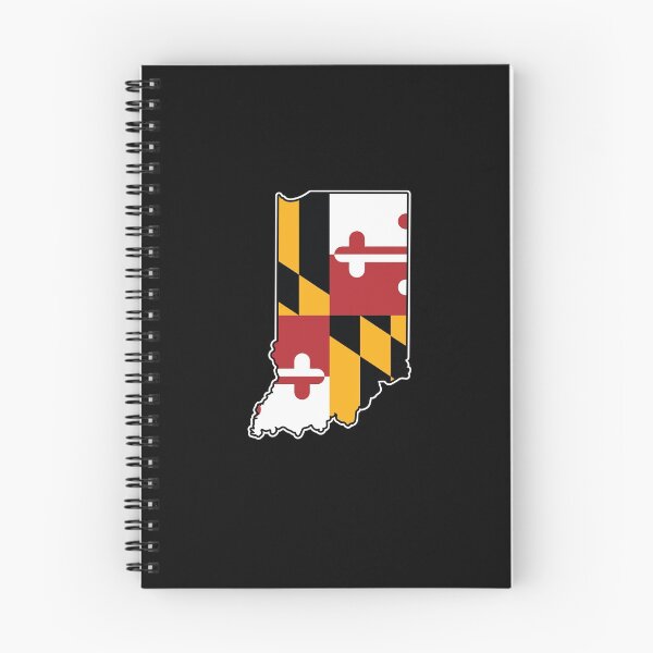Item preview, Maryland Flag Indiana Map designed and sold by MarylandStyle.