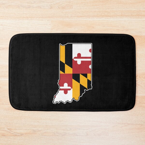 Item preview, Maryland Flag Indiana Map designed and sold by MarylandStyle.