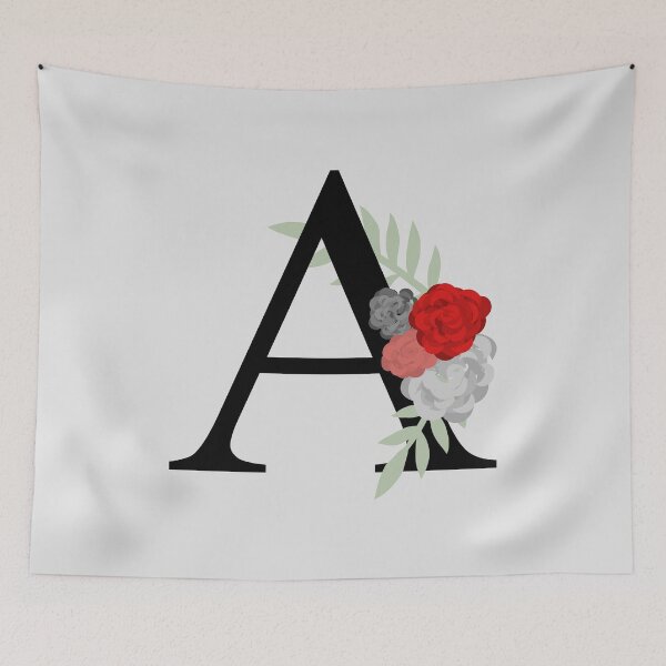 Item preview, Floral Monogram A designed and sold by kayleeoconnor.