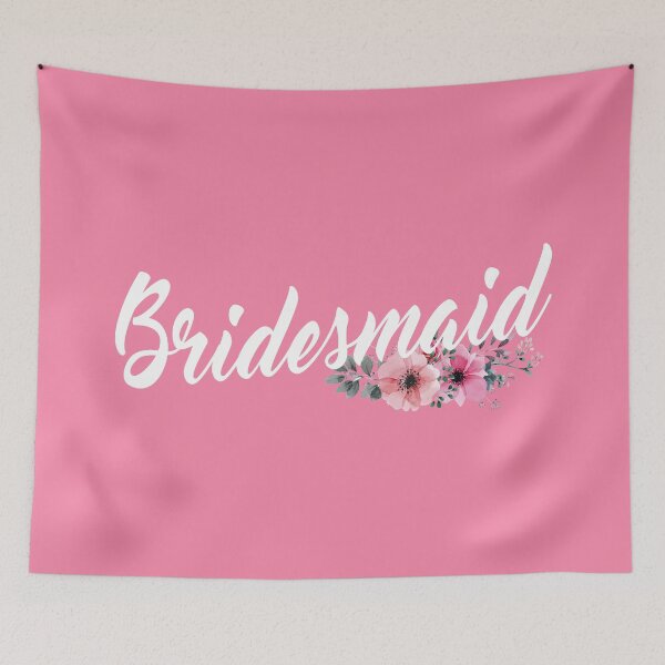Item preview, Simple and Elegant Bridesmaid Floral Calligraphy designed and sold by Hommie9977.