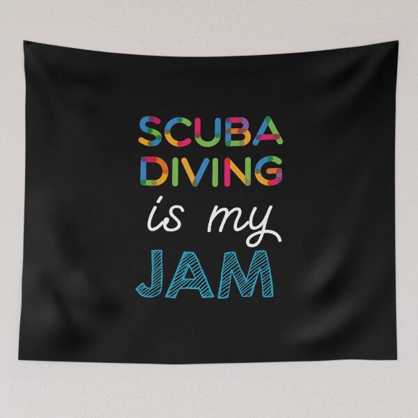 Item preview, Scuba Diving is my Jam. Funny Scuba Diving Design designed and sold by Custom365.