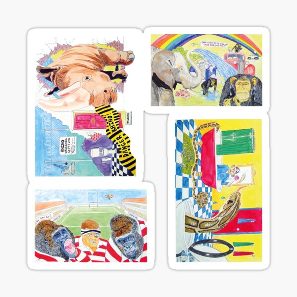 Sticker Pack - City Zoo, Lunatic Painter Sticker