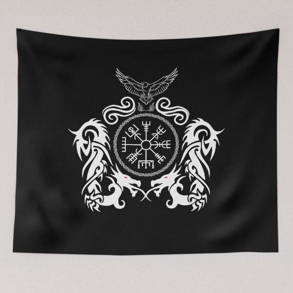 Item preview, Vegvisir Dragon & Raven Arms designed and sold by MerchActually.