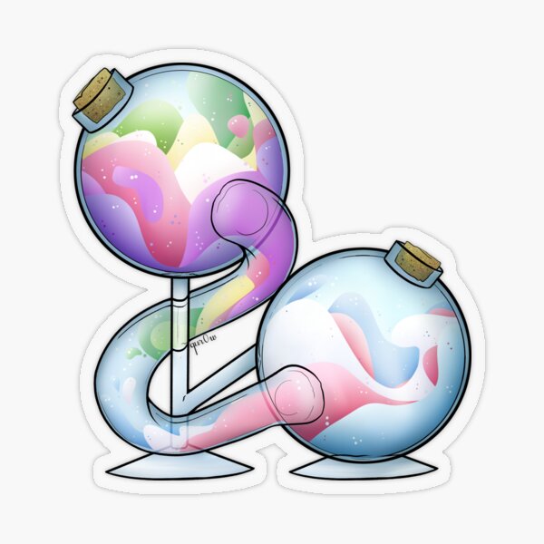 Genderfae And Transgender Pride Potion Transparent Sticker