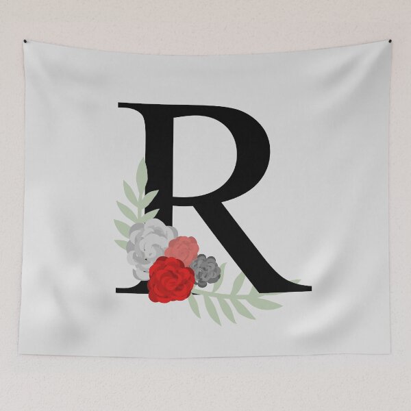 Item preview, Floral Monogram R designed and sold by kayleeoconnor.