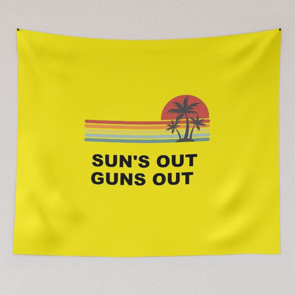 Item preview, Sun's Out Guns Out Funny Summer Bodybuilding designed and sold by Spaceshipsells.
