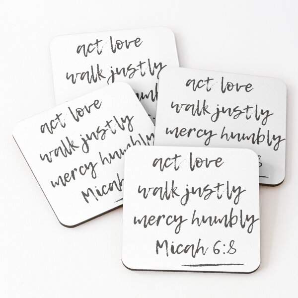 Item preview, Micah 6 8 act love walk justly mercy humbly designed and sold by MoohAs.