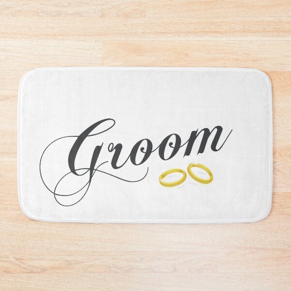 Item preview, Simple and Elegant Groom Calligraphy with Wedding Rings designed and sold by Hommie9977.